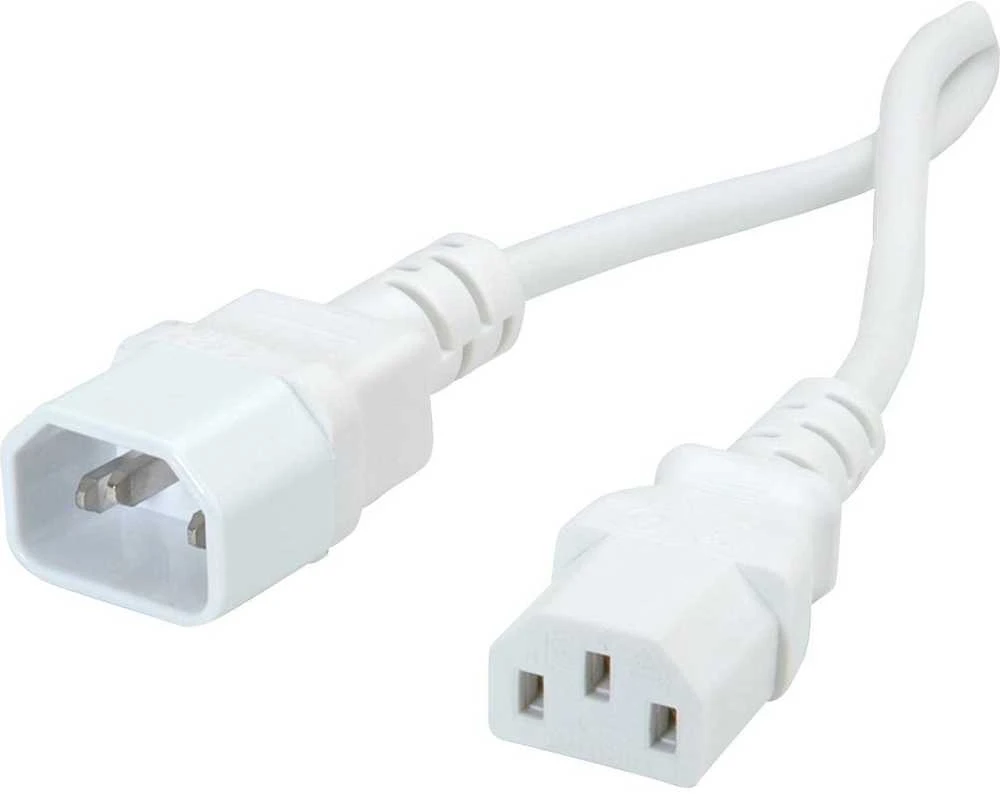 Kabelis zasilający Value Monitorius PowCable IEC 1.8m balta (19.99.1516-50)