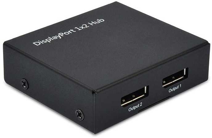 Triton AV signalo perdavimo sistema VALUE DisplayPort vaizdo skirstytuvas su šakotuvo funkcija, 2 kanalai