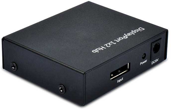 Triton AV signalo perdavimo sistema VALUE DisplayPort vaizdo skirstytuvas su šakotuvo funkcija, 2 kanalai