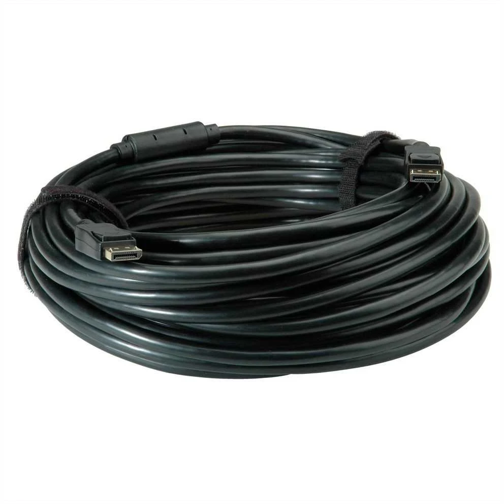 DisplayPort kabelis 20m rietuvėje su fiksavimo dirželiais