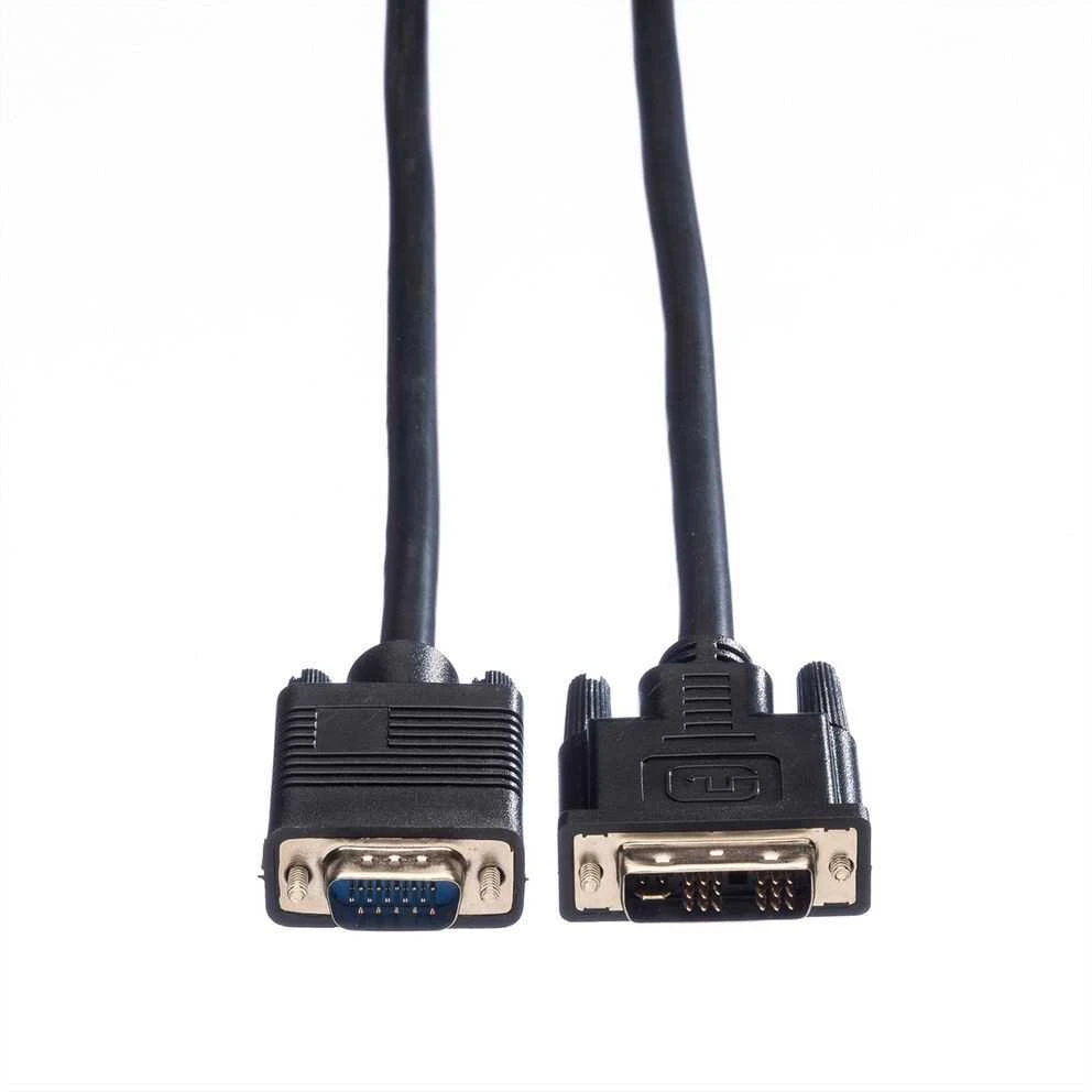 Kabelis Value DVI- A - D- Sub (VGA) 2m juoda (11.99.5420)