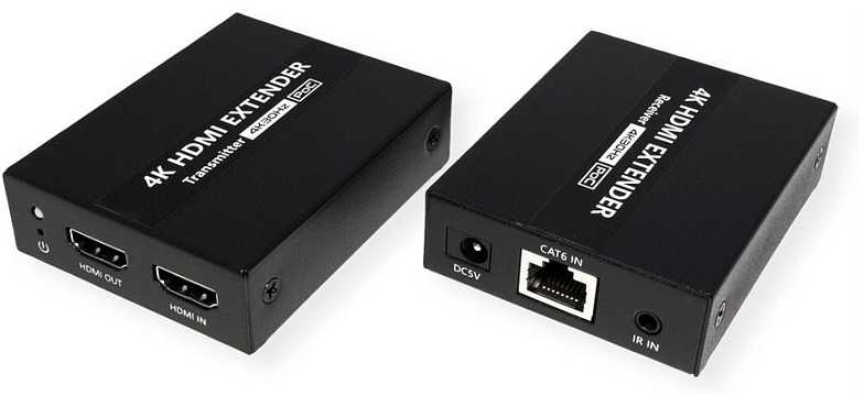 Vertė VALUE HDMI A/V ilgintuvas per Cat.6A kabelį, 4K@30Hz, 40m