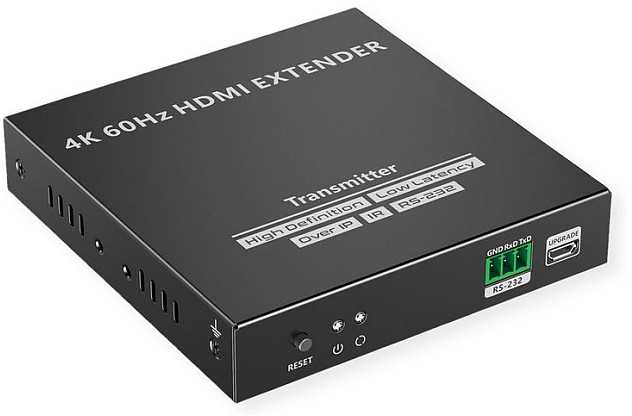 System przekazu sygnału AV Value VALUE Przedłużacz HDMI, IPCOLOR over IP, 4K60Hz, 120 m