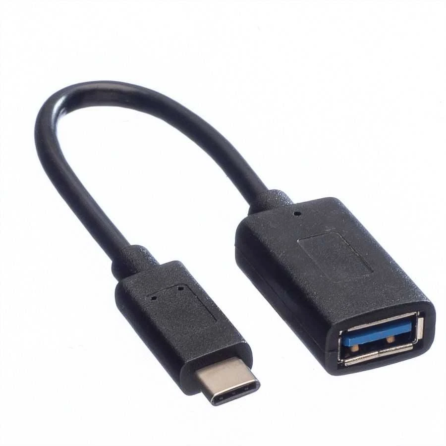Adapteris USB Value USB-A - USB-C Juodas (11999030)