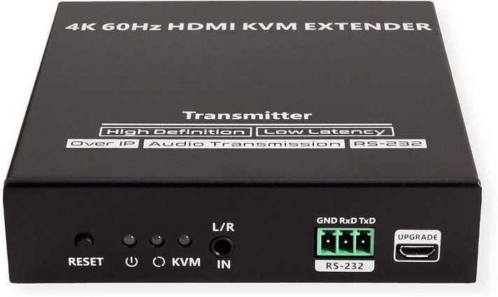 Przełącznik Value VALUE Przedłużacz KVM przez Cat. 6/6A, HDMI, 4K@60Hz, maks. 120m