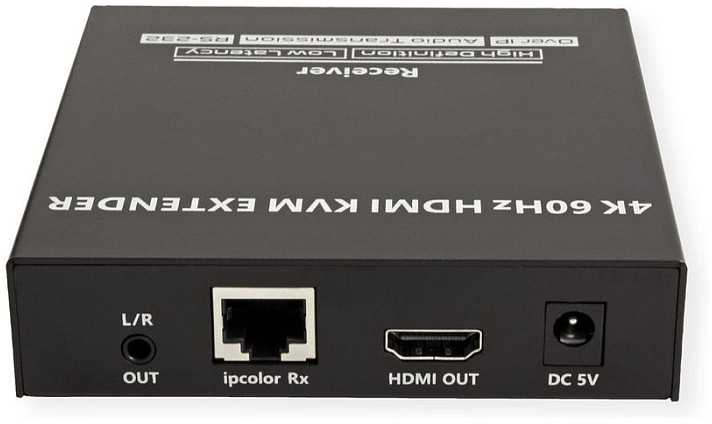 Przełącznik Value VALUE Przedłużacz KVM przez Cat. 6/6A, HDMI, 4K@60Hz, maks. 120m