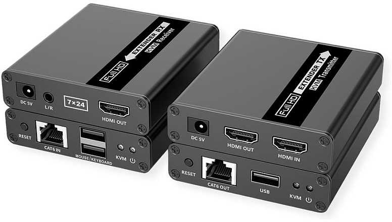 Jungiklis Value VALUE KVM ilgintuvas per Cat.6/6A, HDMI, maks. 70 m