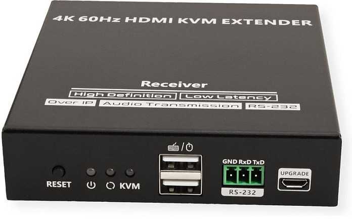 Przełącznik Value VALUE Przedłużacz KVM przez Cat. 6/6A, HDMI, 4K@60Hz, maks. 120m