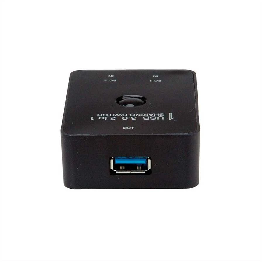 USB šakotuvas „Value Manual“ USB 3.2 Gen 1 jungiklis, 2 prievadai