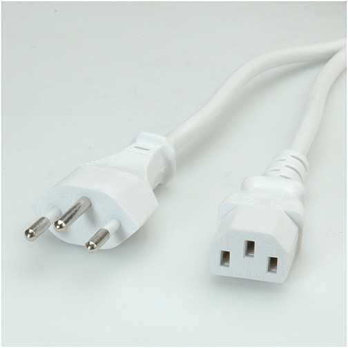 Kabelis zasilający Value PowCable IEC Conn balta (19.99.1223-50)