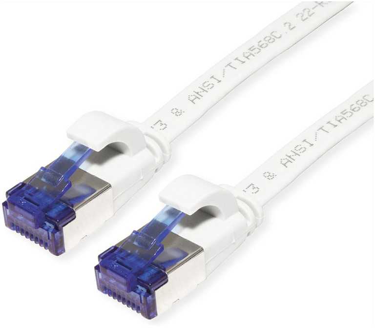 Value Patchkabel VALUE FTP, Cat.6A (Class EA), extra plat, wit, 5 m
