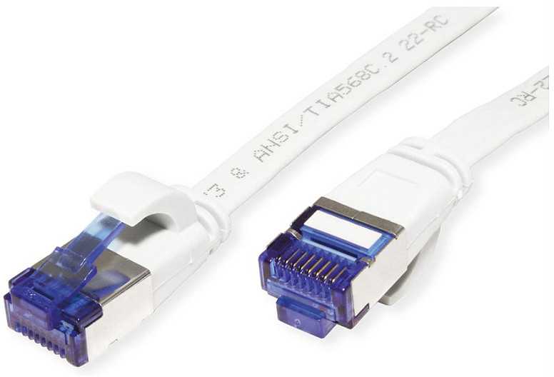 Value Patchkabel VALUE FTP, Cat.6A (Class EA), extra plat, wit, 5 m
