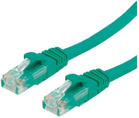 Value Vertė VERTĖ - Patch- Kabelis - RJ- 45 (M) - RJ- 45 (M) - 7 m - UTP - CAT 6a - presuotas, lygus - žalias, RAL 6016 (21.99.1446)
