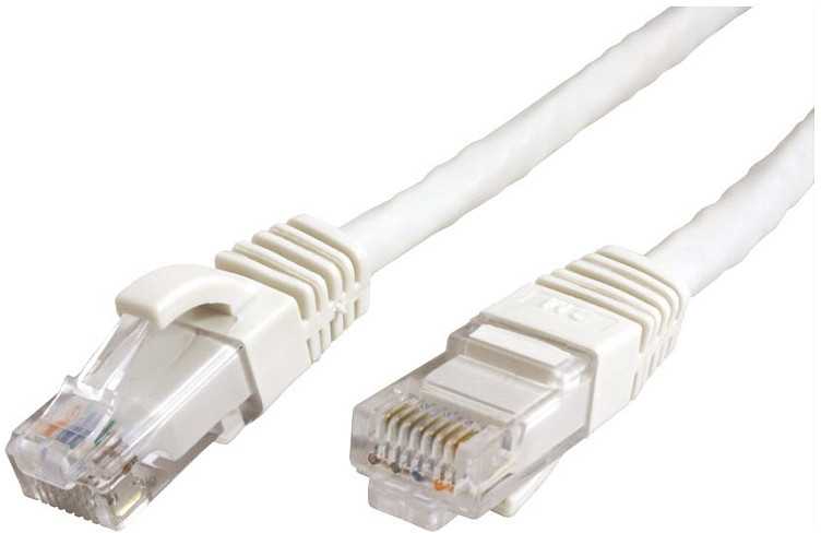 Vertė VALUE UTP PatchCord Cat6a. CU. Baltas. 0,3 m