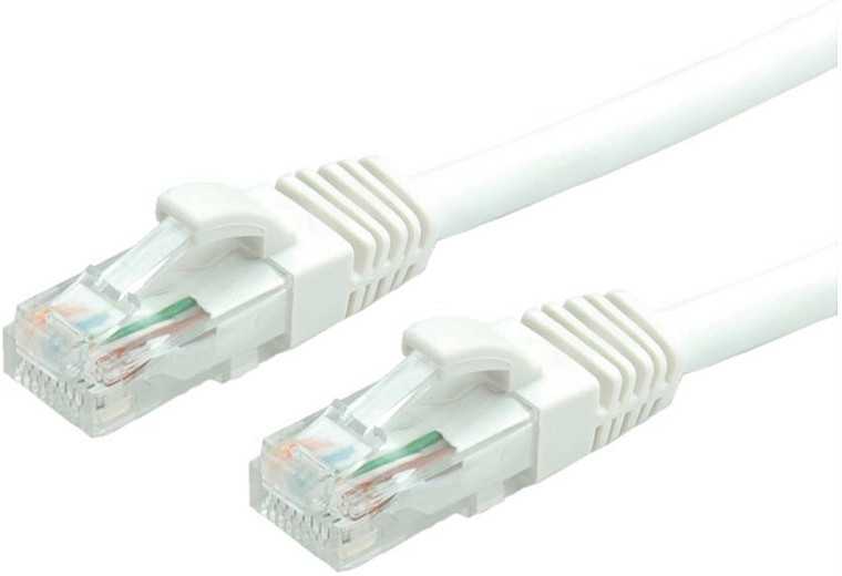 Vertė VALUE UTP PatchCord Cat6a. CU. Baltas. 0,3 m