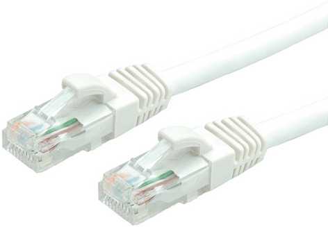 Value Vertė VERTĖ - Patch- Kabelis - RJ- 45 (M) - RJ- 45 (M) - 7 m - UTP - CAT 6a - presuotas, lygus - baltas, RAL 9003 (21.99.1476)