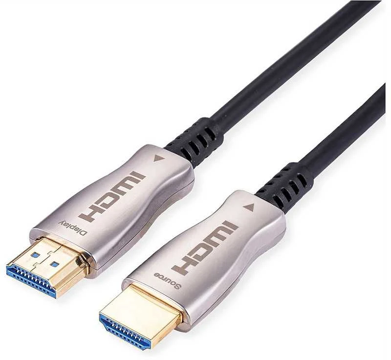 HDMI optinis kabelis 20 m su Display ir Source jungtimis