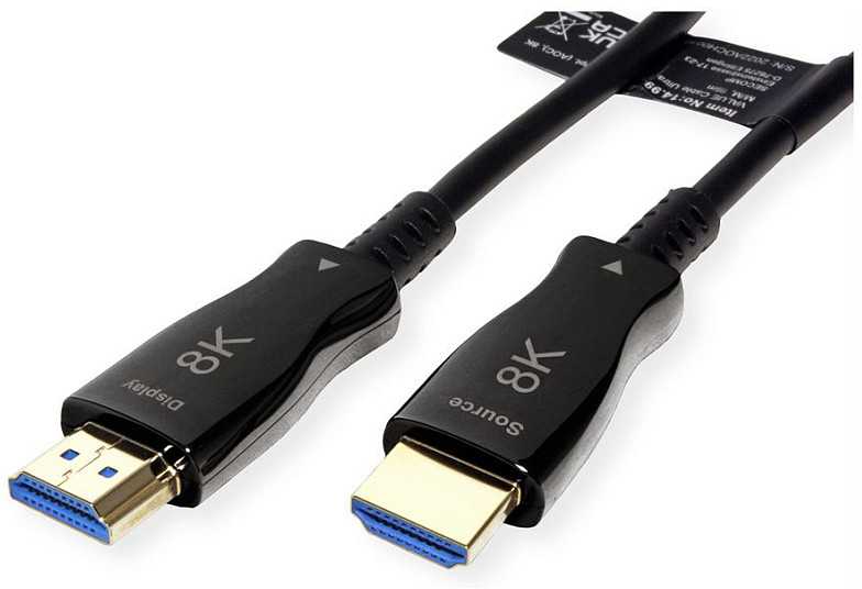 Vertė VALUE Ultra HDMI aktyvusis optinis kabelis 8K, 50 m