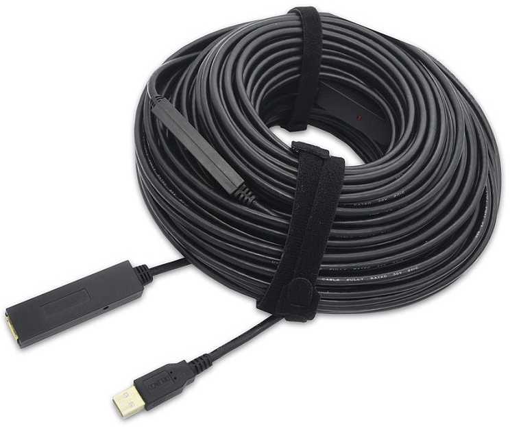 Kabelis USB Value Aktywny USB 2.0 30 m Juodas