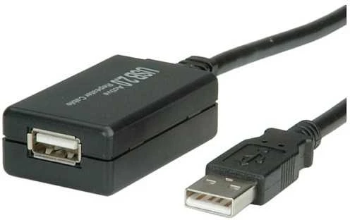 Kabelis USB Value USB-A - 12 m Juodas (12.99.1110)