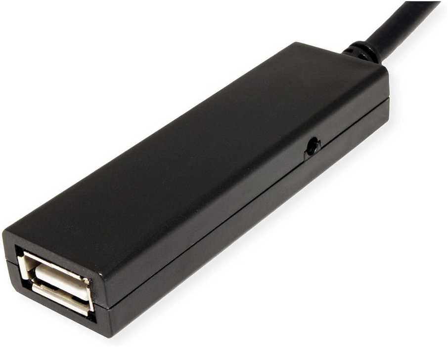 Value USB vertė USB-C – USB-A laidas 15 m Juodas