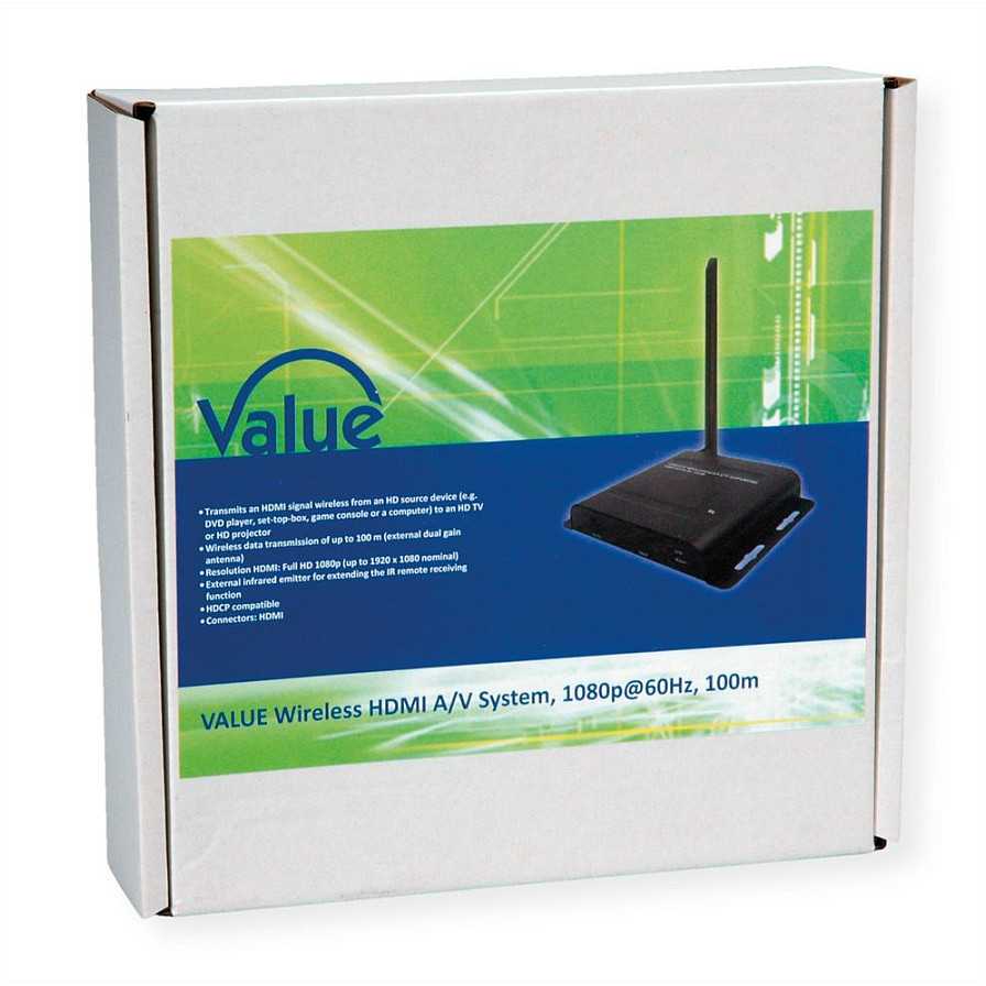 AV Value VALUE signalo perdavimo sistema Belaidė HDMI A/V sistema, 100 m