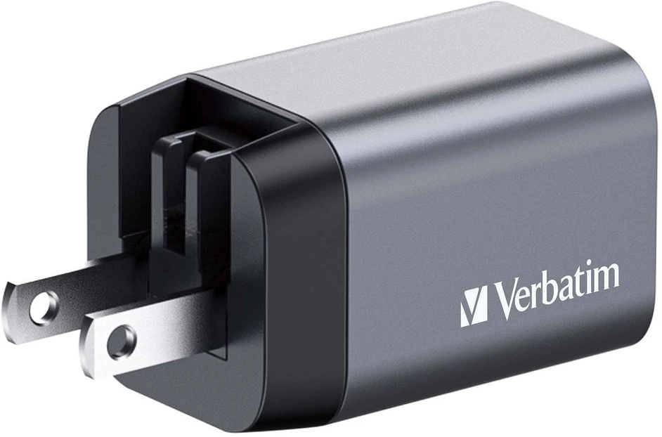 Verbatim GaN 35W Laidinis įkroviklis USB-C/USB-A + EU/UK/US Adapteris GNC-35 32200