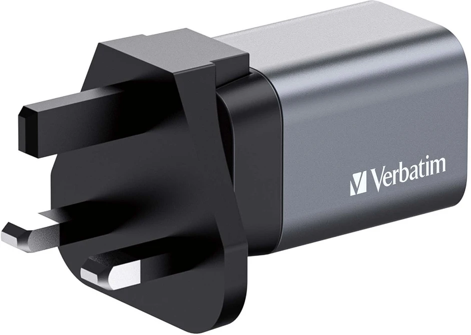 Verbatim GaN 35W Laidinis įkroviklis USB-C/USB-A + EU/UK/US Adapteris GNC-35 32200
