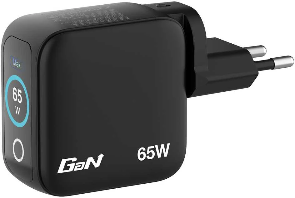 Verbatim Mini GaN mains charger 65W 2xUSB-C PD/1x USB-A QC EU/UK/USA adapter juodos spalvos 30238