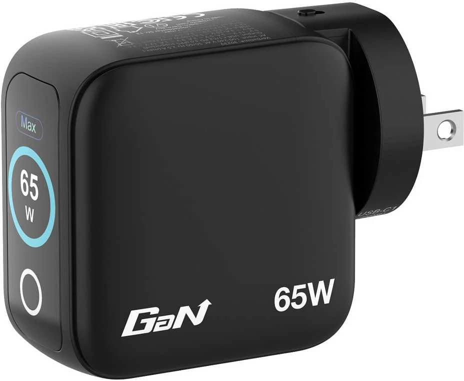 Verbatim Mini GaN mains charger 65W 2xUSB-C PD/1x USB-A QC EU/UK/USA adapter juodos spalvos 30238