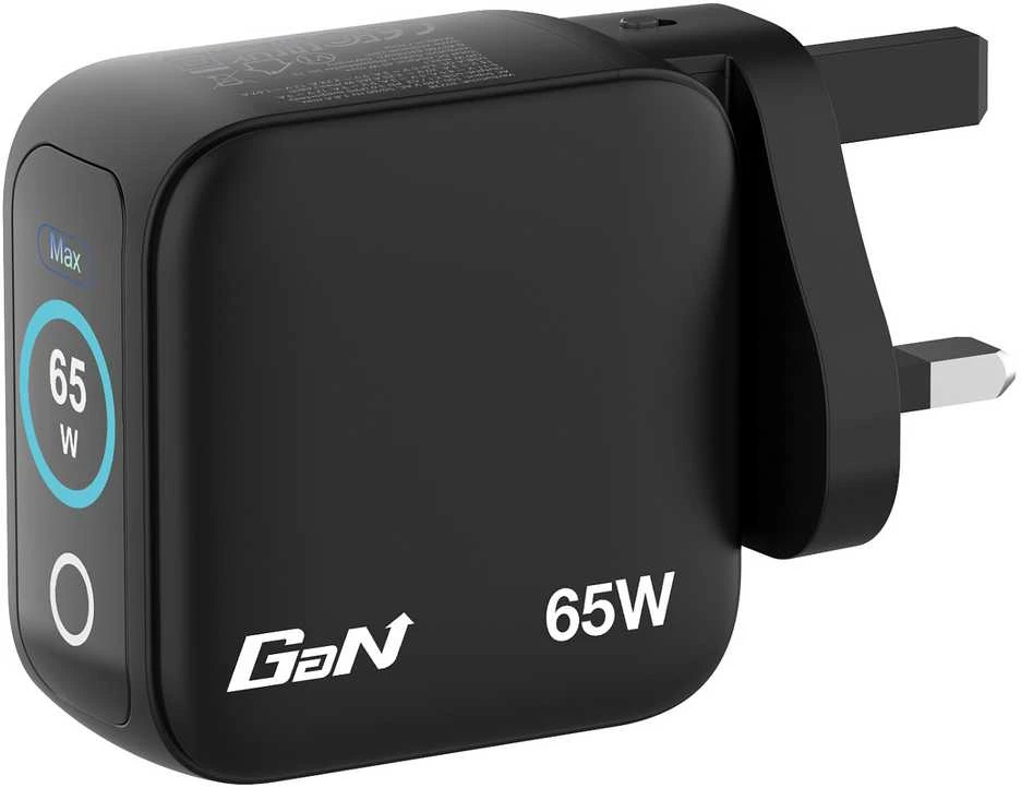Verbatim Mini GaN mains charger 65W 2xUSB-C PD/1x USB-A QC EU/UK/USA adapter juodos spalvos 30238