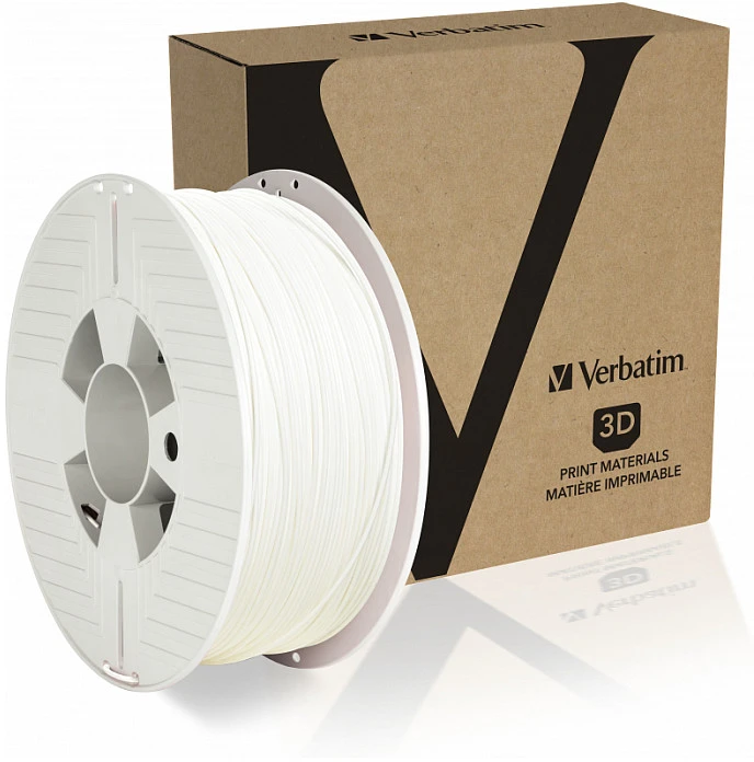 Verbatim 3D spausdintuvas PET-G Filament 1.75mm, 1kg - baltos spalvos