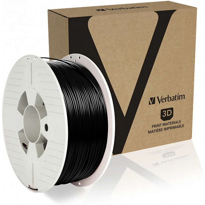 VERBATIM 55052 siūlas VERBATIM / PETG / Juodas / 1,75 mm / 1kg