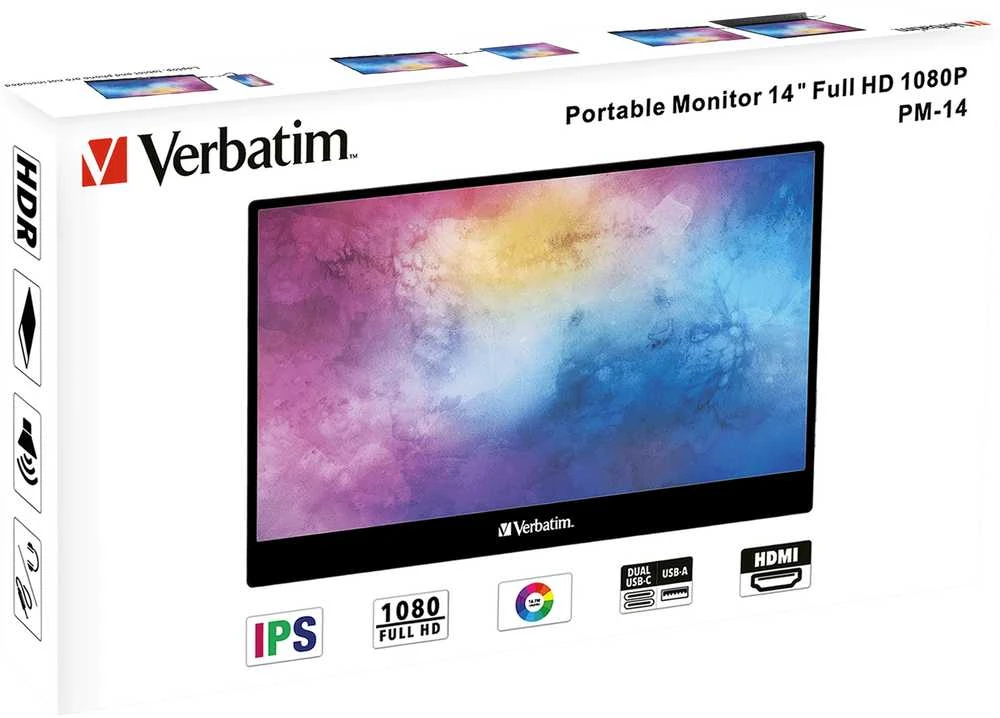 VERBATIM PM-14 nešiojamas monitorius 14 colių Full HD 1080p