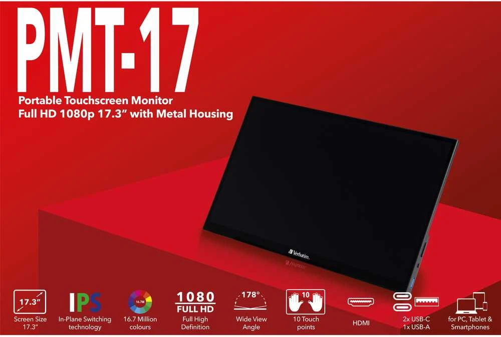Monitorius Verbatim pmt-17