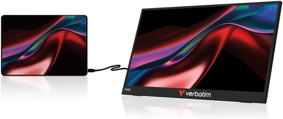 Verbatim PMT-14 Portable 14" Touch Monitorius 14" Full HD 1080P, Juodas