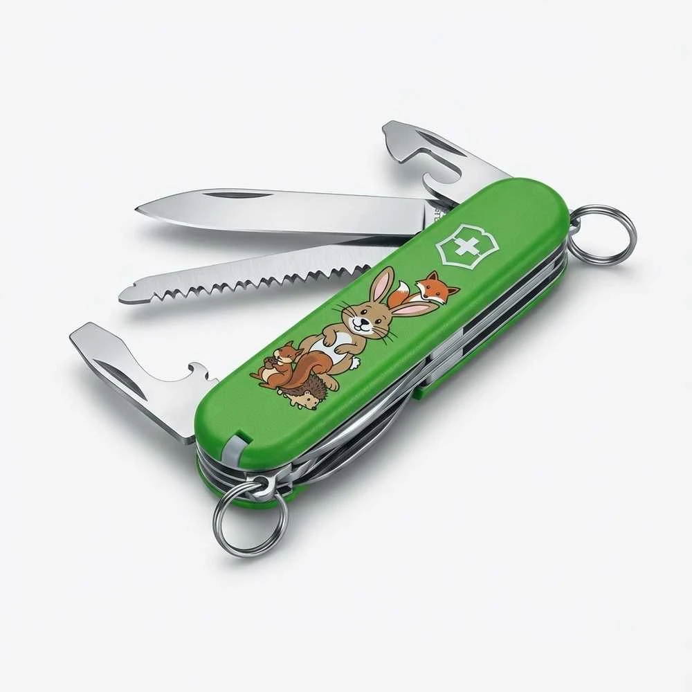 Victorinox Hopsi triušis vaikiškas peilis su atlenktais įrankiais