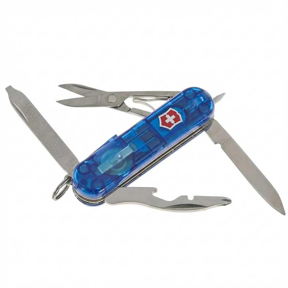 Victorinox Midnite Manager mėlynas skaidrus peiliukas