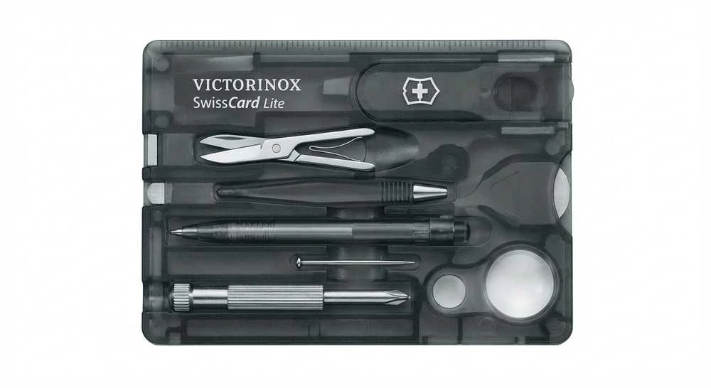 Victorinox SWISSCARD LITE juodas skaidrus