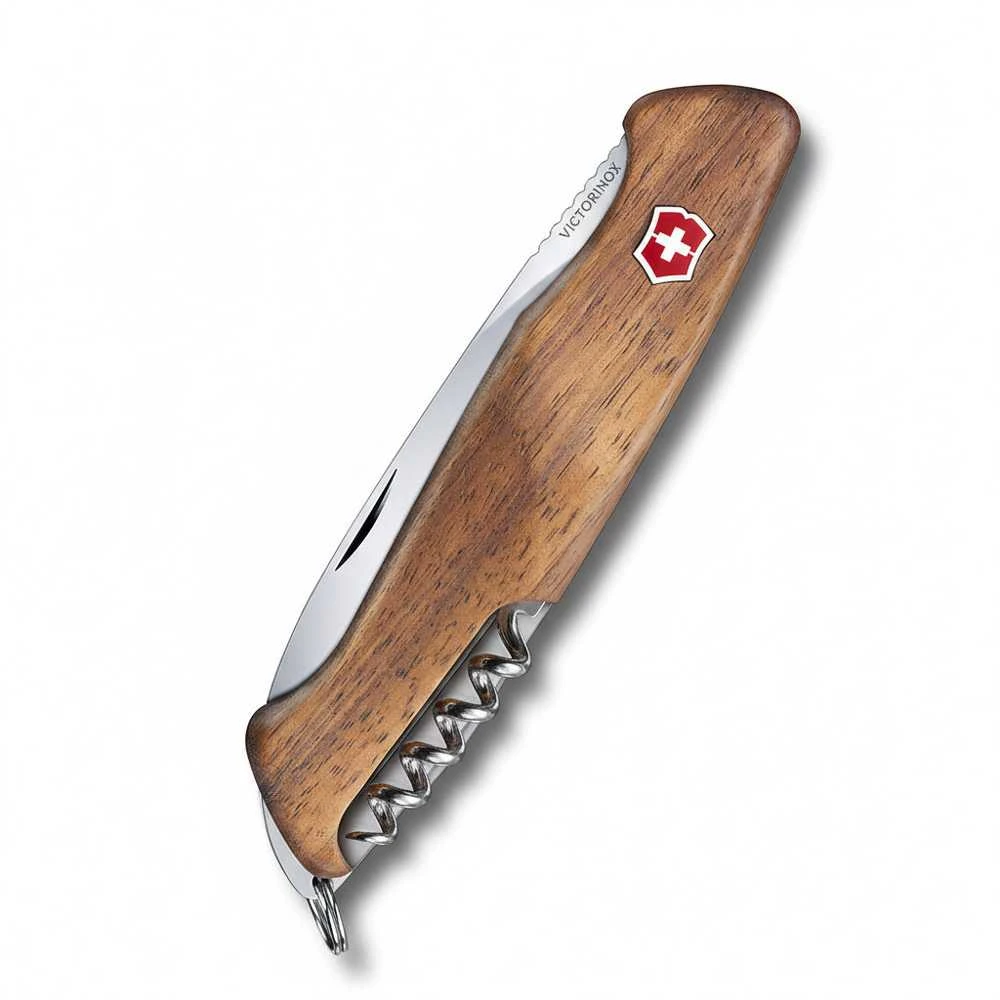 Šveicarija Victorinox Ranger 55 Wood kišeninis peilis su riešutmedžio kriaunomis