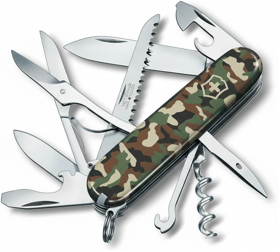 Victorinox V-1.37 13.94 B1 Huntsman kišeninis peilis, kamufliažinis