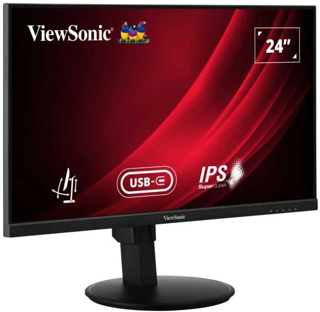 Monitorius ViewSonic VG2409-MHDU-2 – 24 colių | IPS | FHD | 4 ms | 100 Hz | USB-C. HDMI