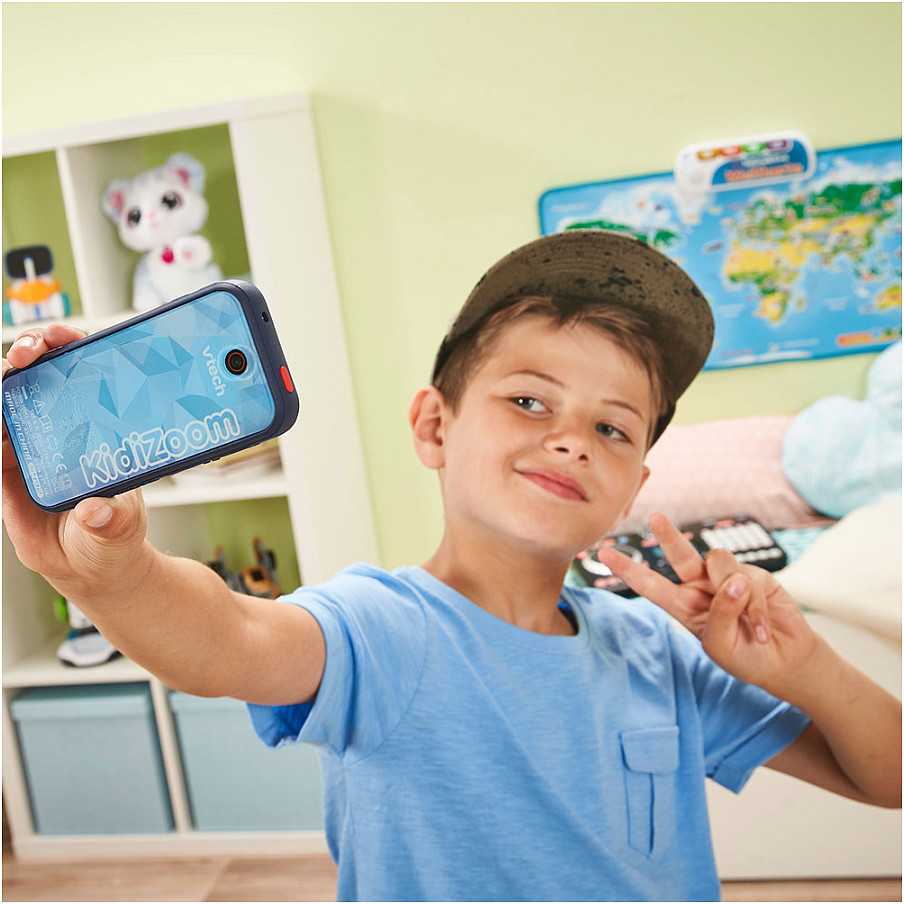 VTech KidiZoom Snap Touch, vaikiškas išmanusis telefonas, 6 m., 130 g, juodas