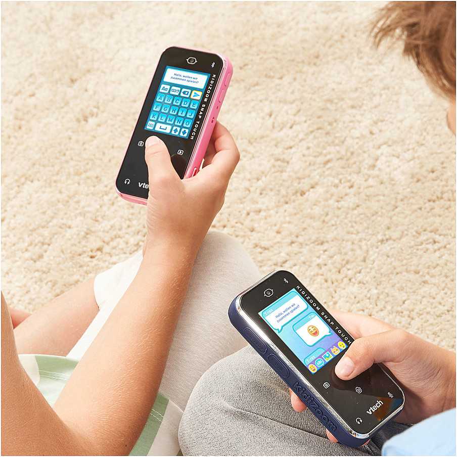 VTech KidiZoom Snap Touch, vaikiškas išmanusis telefonas, 6 m., 130 g, juodas