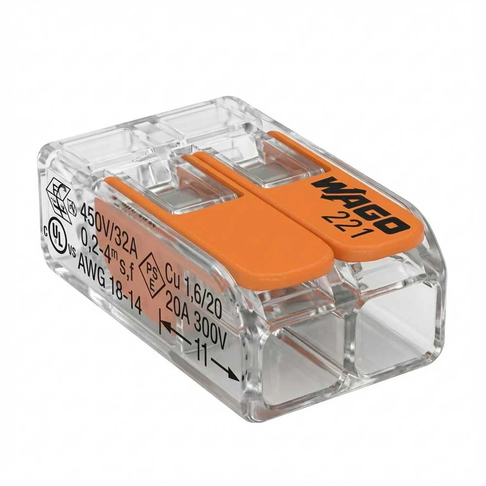 Universali laidų jungtis INLINE 2x0.2-4mm² 450V 32A WAGO