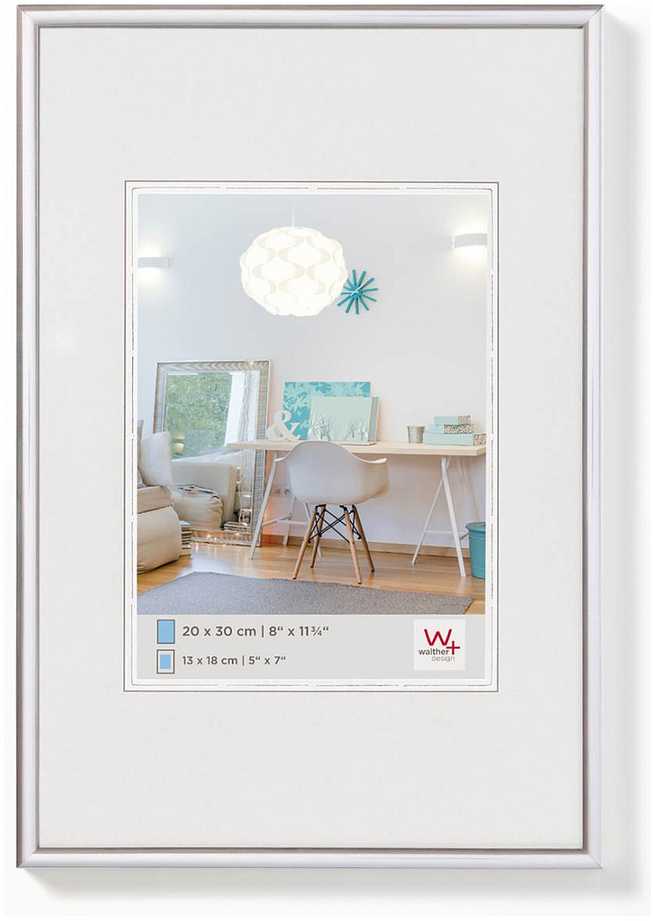 Nuotraukų rėmelis Walther New Lifestyle 21x29,7 dervos sidabras DIN A4 KV130S