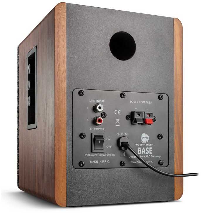Kompiuterio kolonėlės Kolumna Wavemaster BASE 2.0 Bluetooth wood/pilka retail