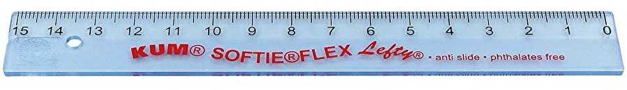 Wedo WEDO Lineal 15 cm dla leworęcznych KUM Lefty L1 Softie Flex