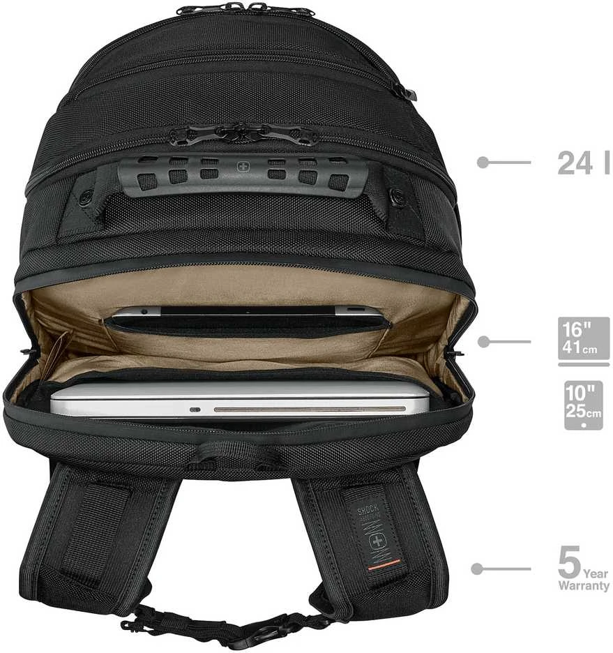 Wenger Legacy Juodas serijos kuprinė 16"