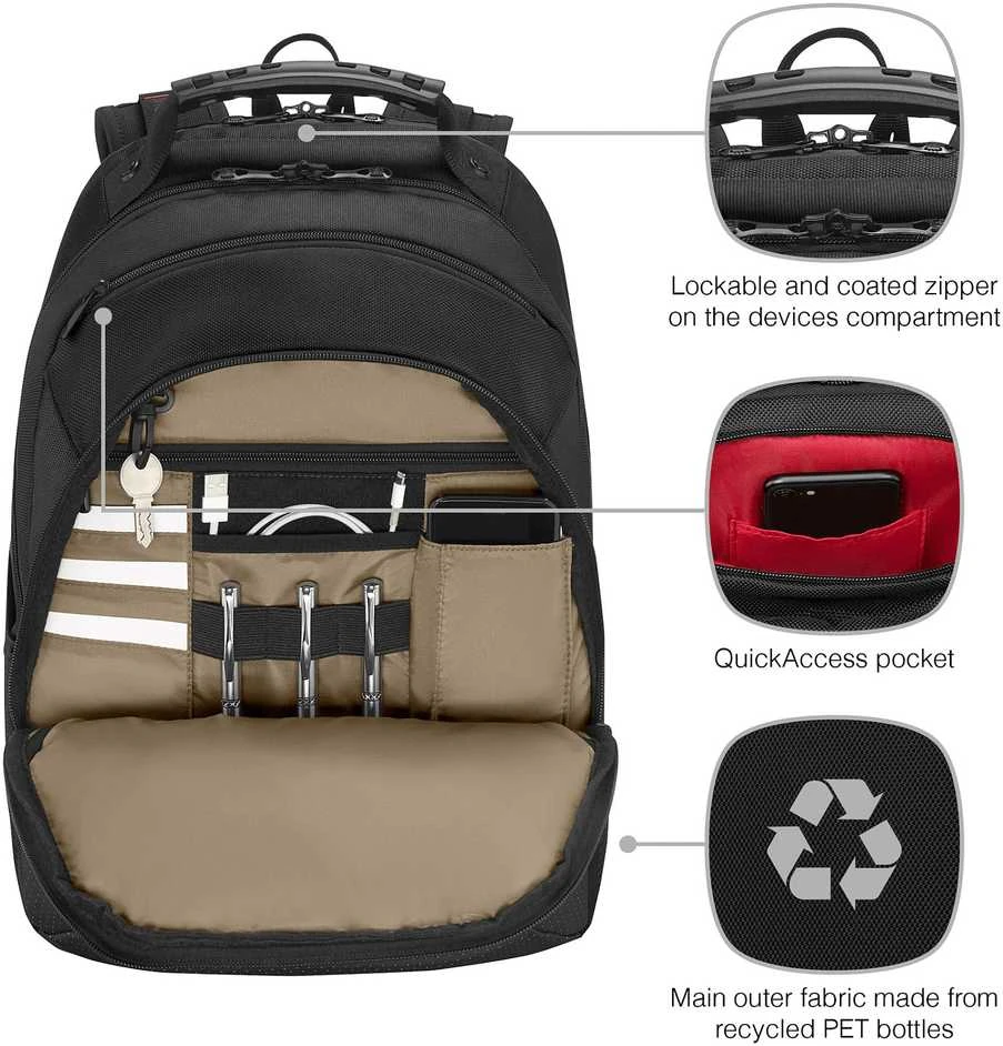 Wenger Legacy Juodas serijos kuprinė 16"